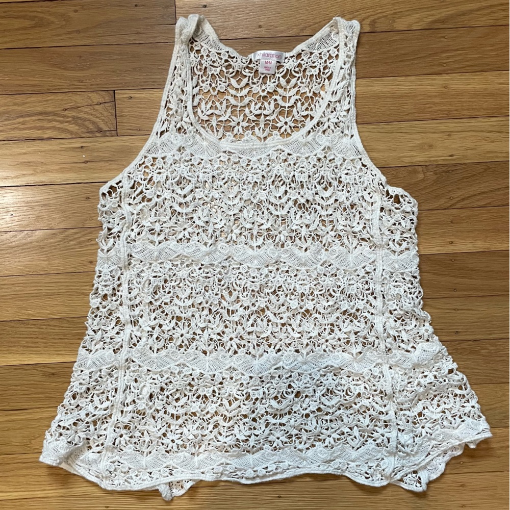 Xhilaration Womens Crochet Tank Top